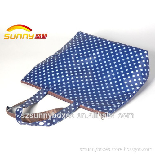 Promotion Waterproof Thermal Insulation Tote Foldable Handbag With Zipper Closure